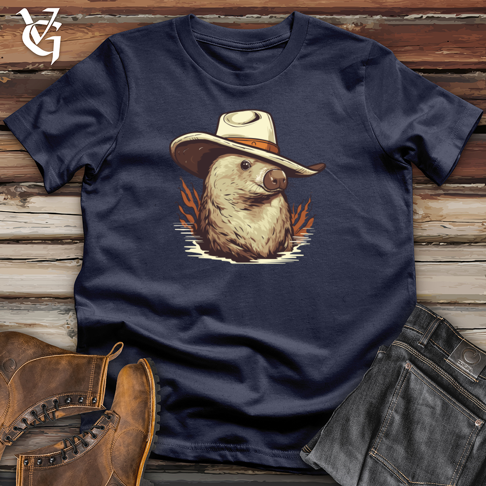Viking Goods Platypus Cowboy Softstyle Tee Navy / L