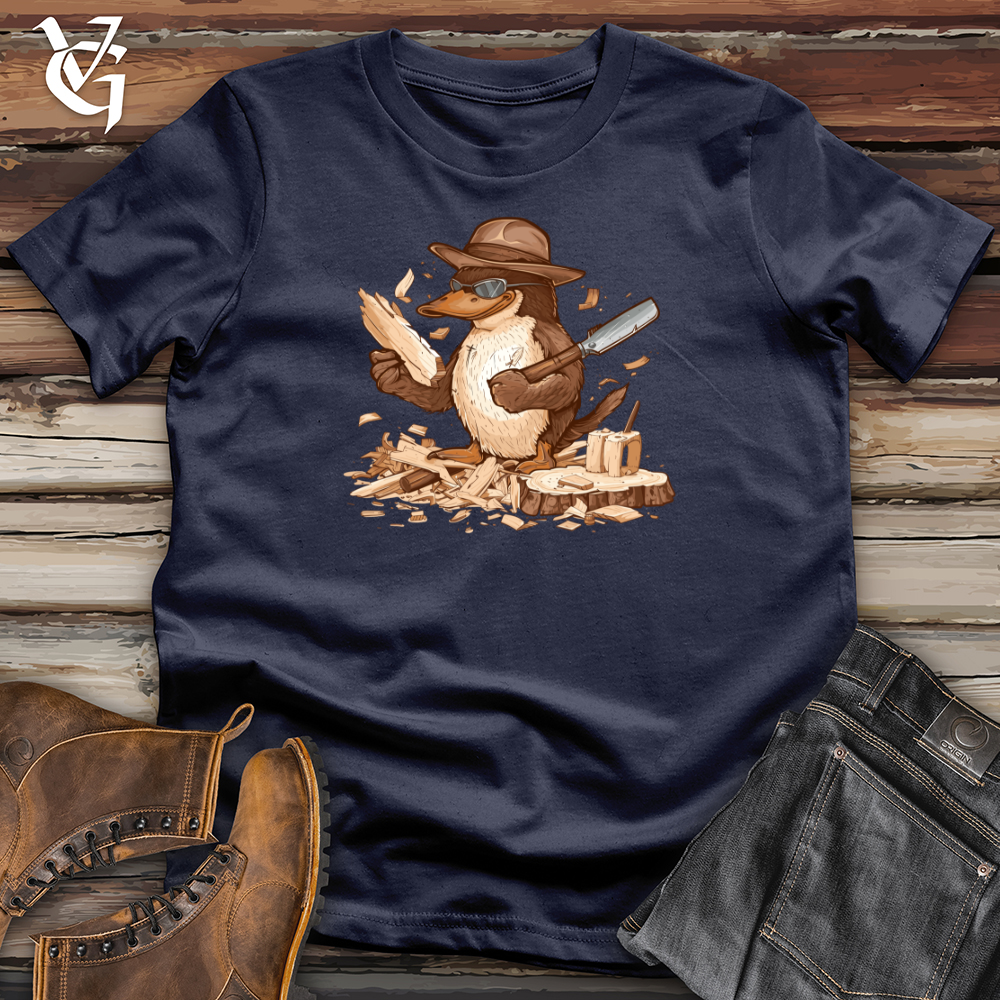 Viking Goods Platypus Lumberjack Craft Softstyle Tee Navy / L