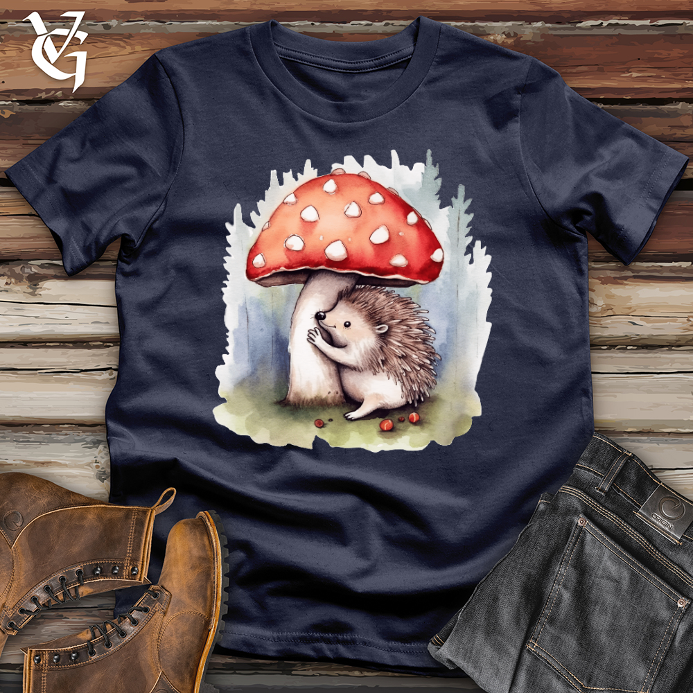 Viking Goods Porcupine Hugging Mushroom Softstyle Tee Navy / L