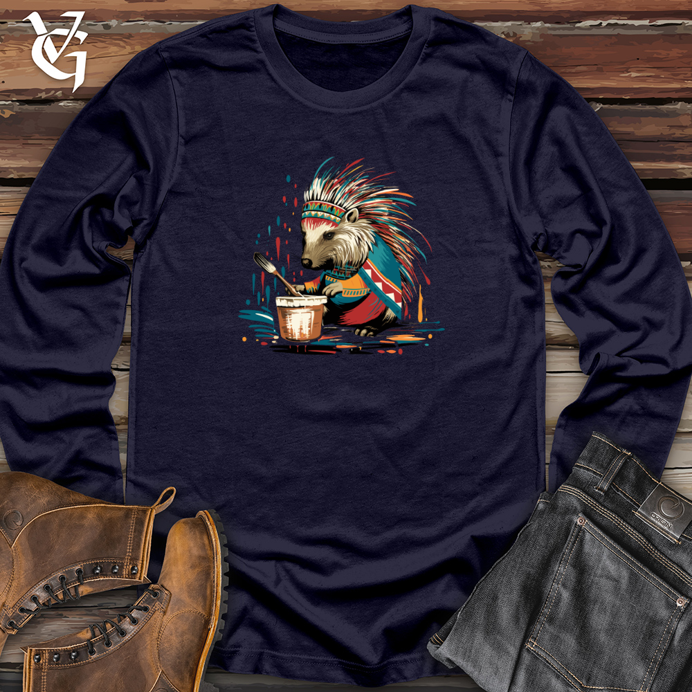 Viking Goods Quilled Artistry Long Sleeve Navy / L