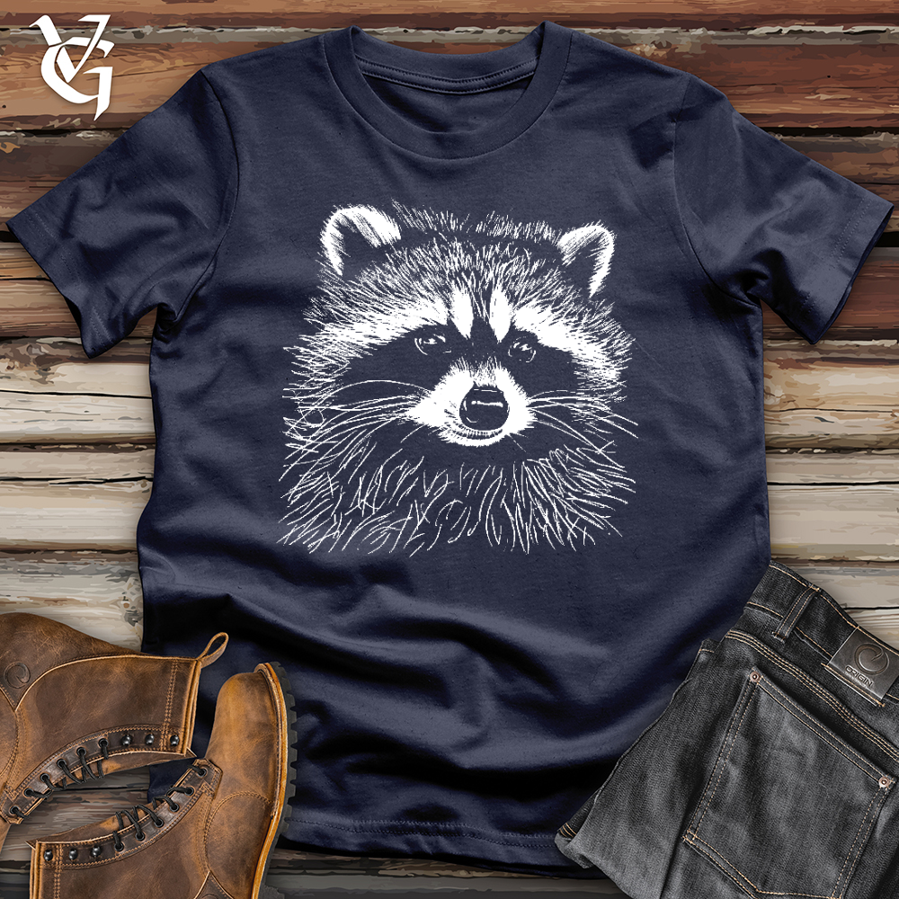 Viking Goods Raccoon Needles Softstyle Tee Navy / L