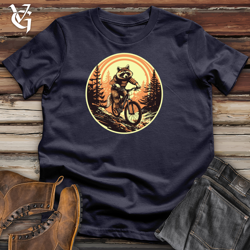 Viking Goods Raccoon Trail Rider Cotton Tee Navy / L