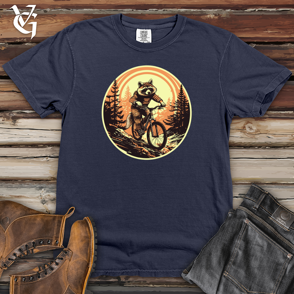 Viking Goods Raccoon Trail Rider Heavy Cotton Comfort Colors Tee Navy / L
