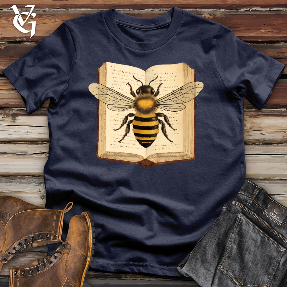 Viking Goods Rather Bee Reading Softstyle Tee Navy / L