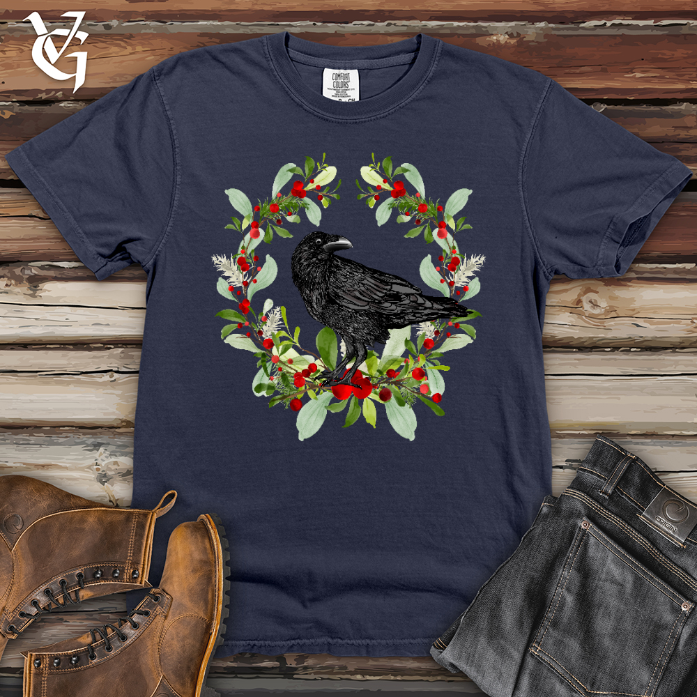 Viking Goods Raven of the Holly Heavy Cotton Comfort Colors Tee Navy / L