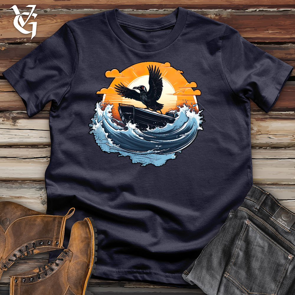 Viking Goods Raven Speed Boat Racer Cotton Tee Navy / L