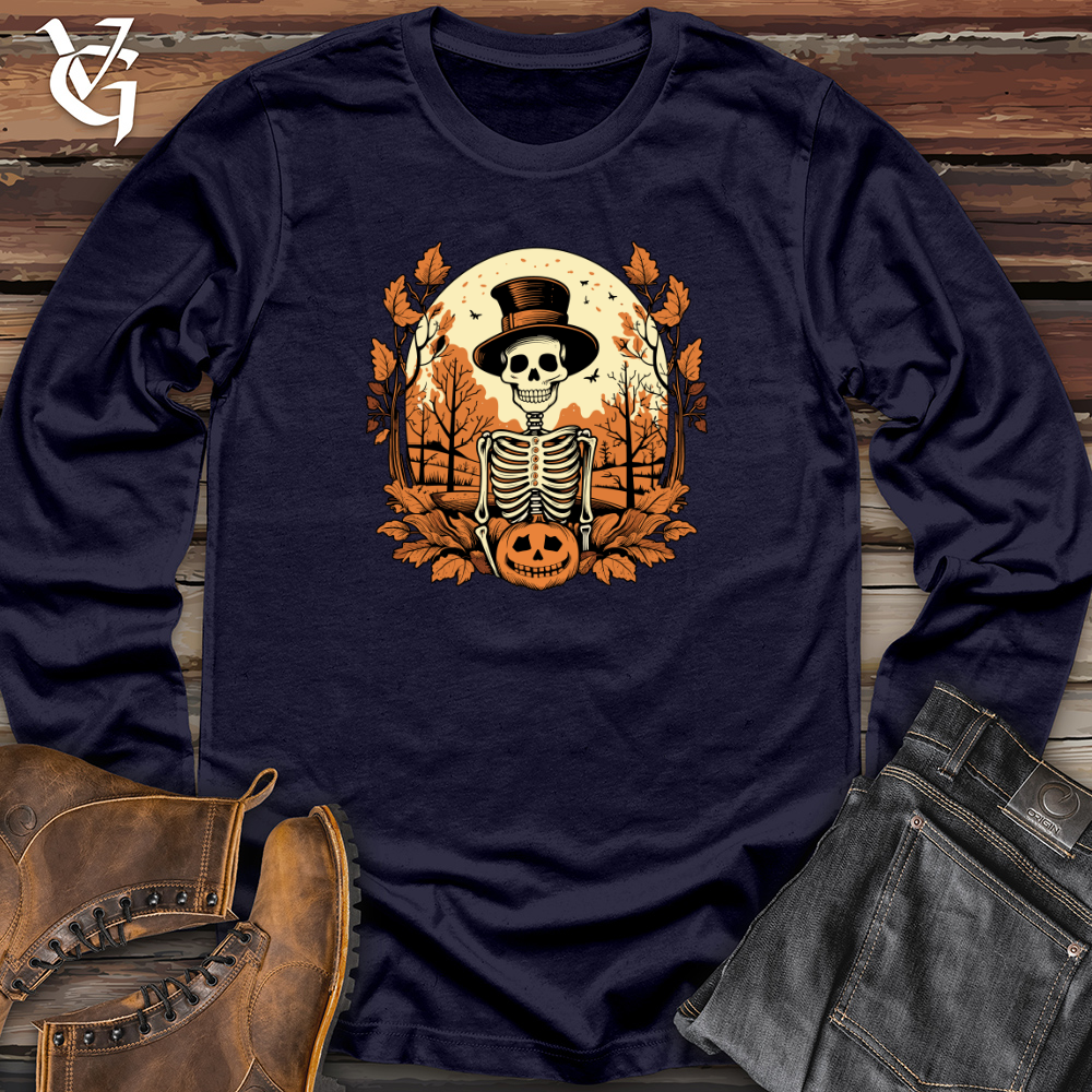 Viking Goods Retro Autumn Revelry Long Sleeve Navy / L