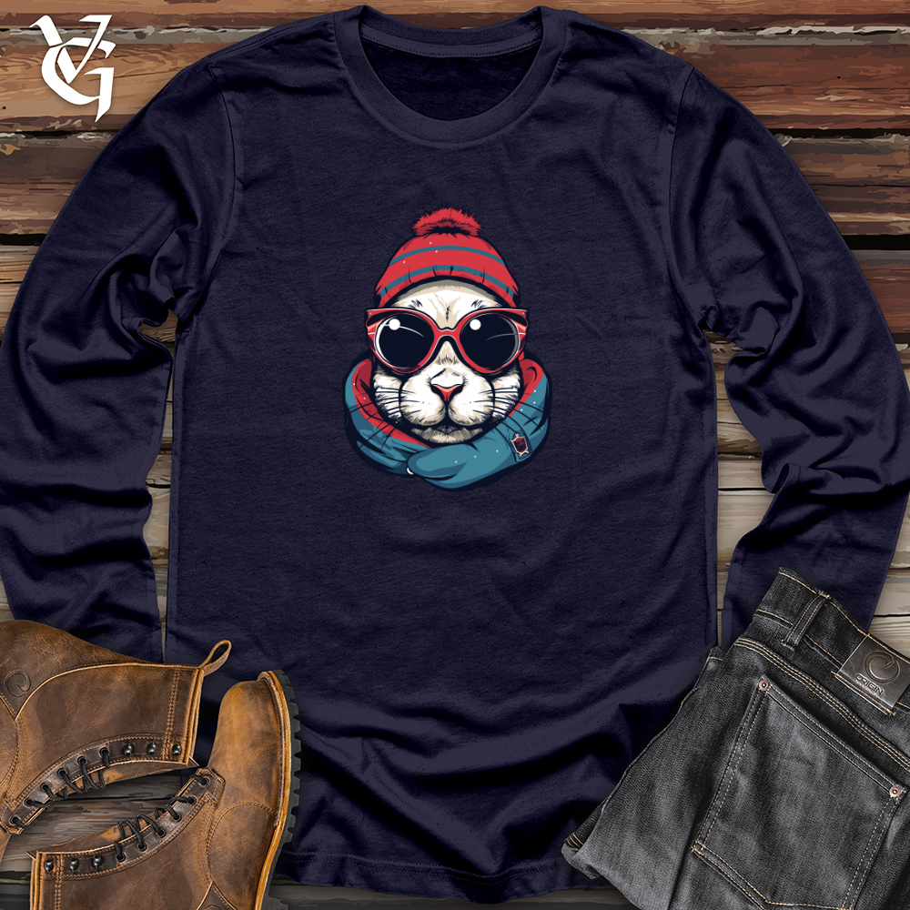 Viking Goods Retro Bunny Cap Long Sleeve Navy / L