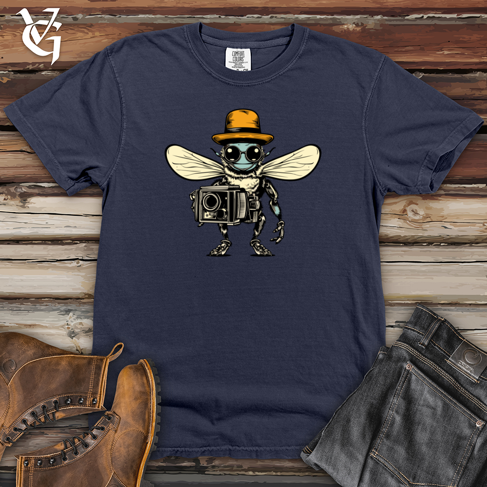 Viking Goods Retro Buzz Lens Heavy Cotton Comfort Colors Tee Navy / L