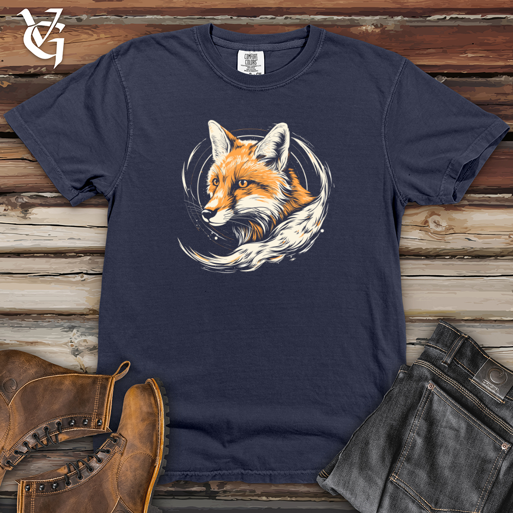 Viking Goods Retro Cosmo Fox Heavy Cotton Comfort Colors Tee Navy / L