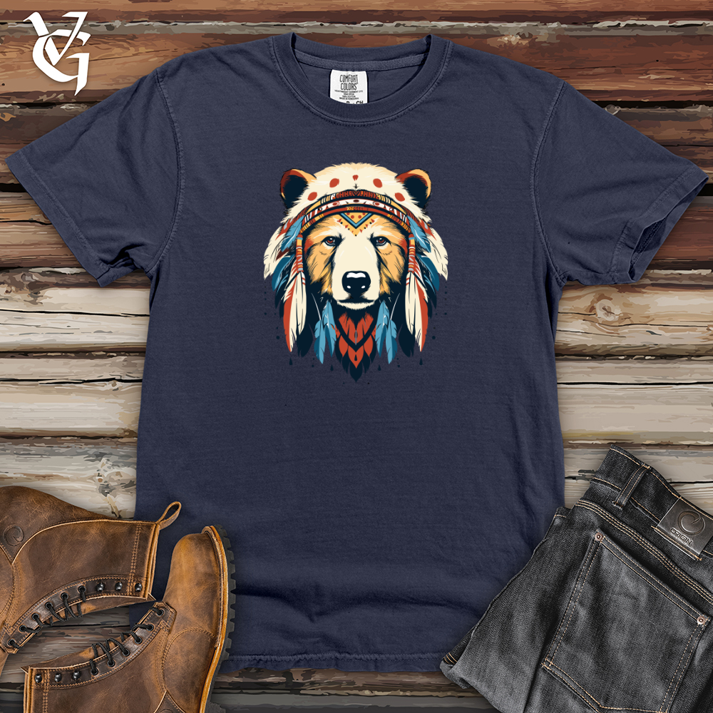 Viking Goods Retro Eskimo Bear 01 Heavy Cotton Comfort Colors Tee Navy / L