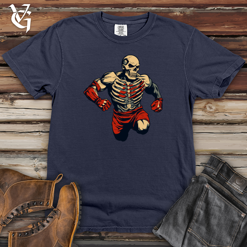 Viking Goods Retro Grappling Powerhouse Heavy Cotton Comfort Colors Tee Navy / L