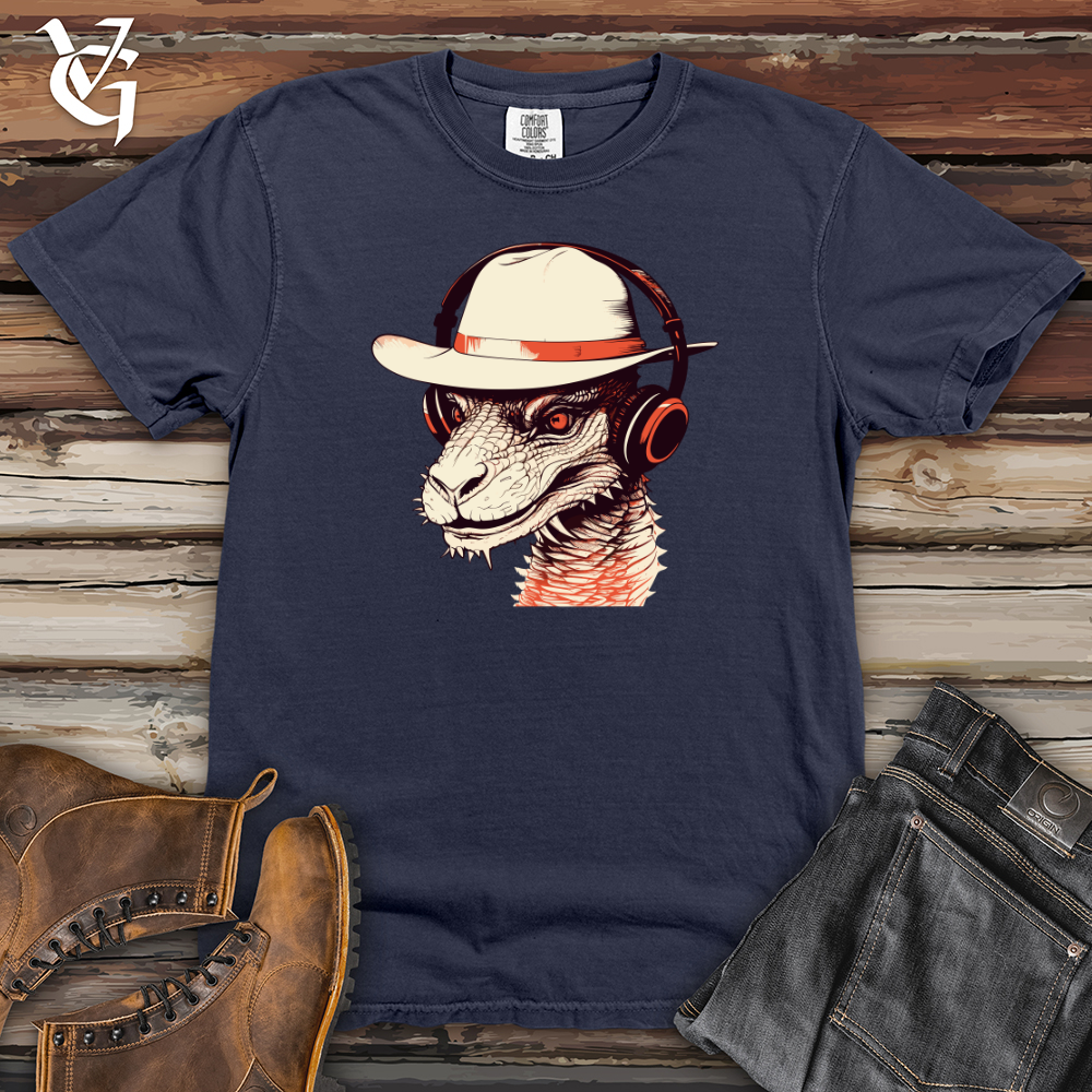 Viking Goods Retro Groove Wyvern Heavy Cotton Comfort Colors Tee Navy / L