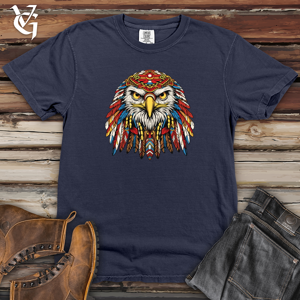Viking Goods Retro Hippy Eagle Heavy Cotton Comfort Colors Tee Navy / L