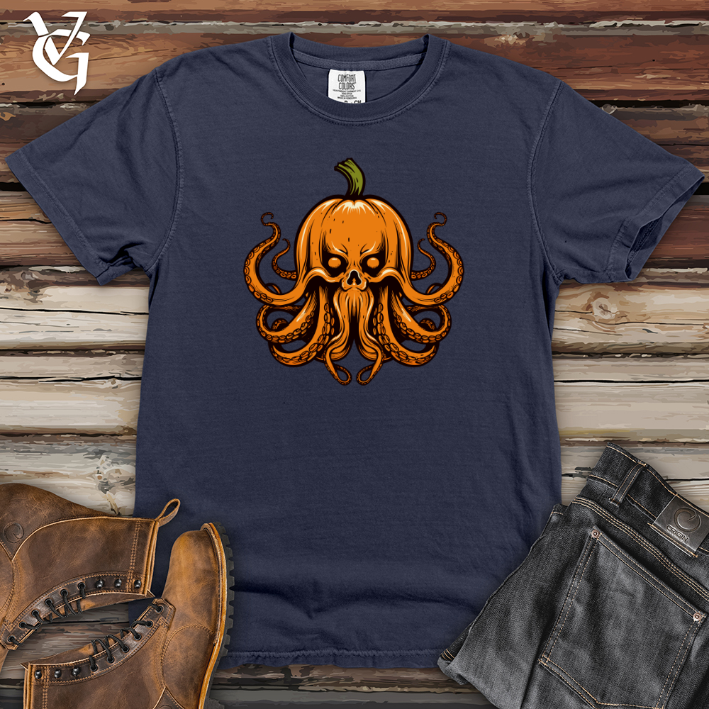 Viking Goods Retro Inked Octo Heavy Cotton Comfort Colors Tee Navy / L