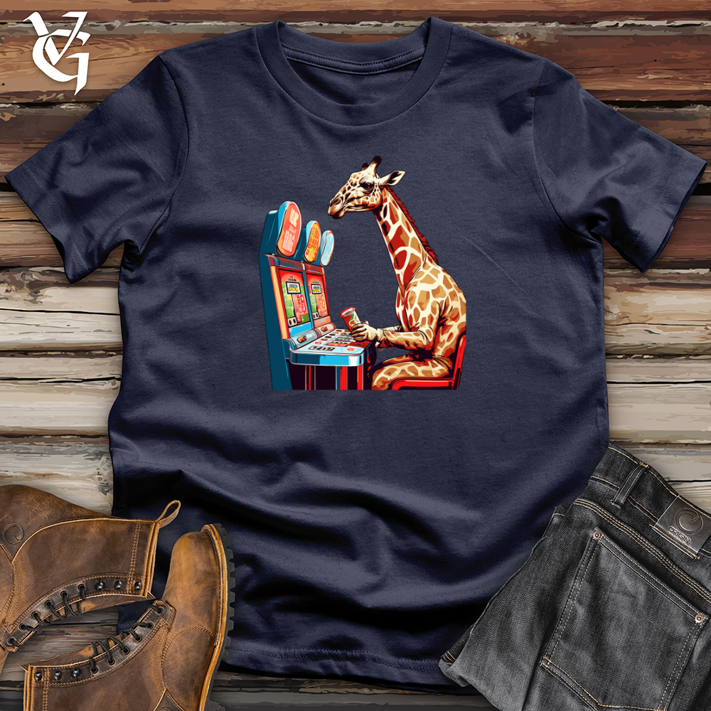 Viking Goods Retro Jackpot Giraffe Softstyle Tee Navy / L
