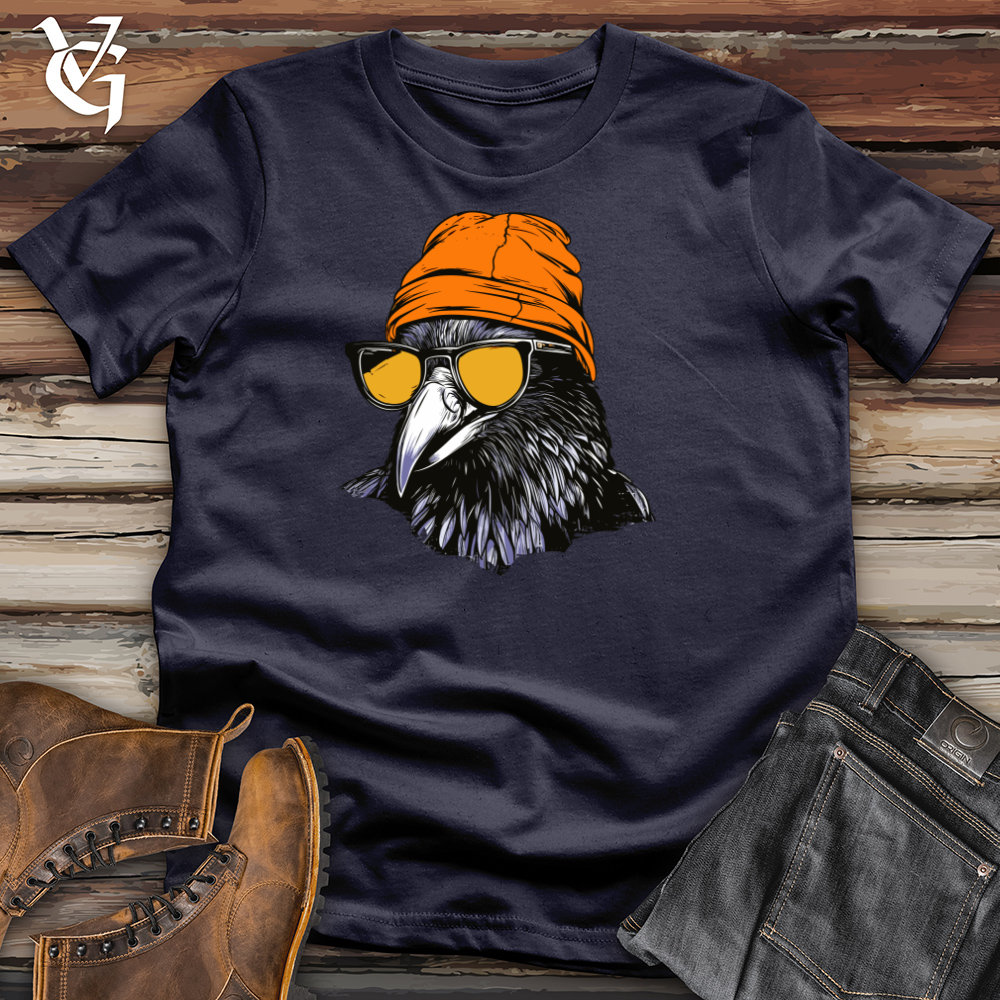 Viking Goods Retro Raven Shades Cotton Tee Navy / L