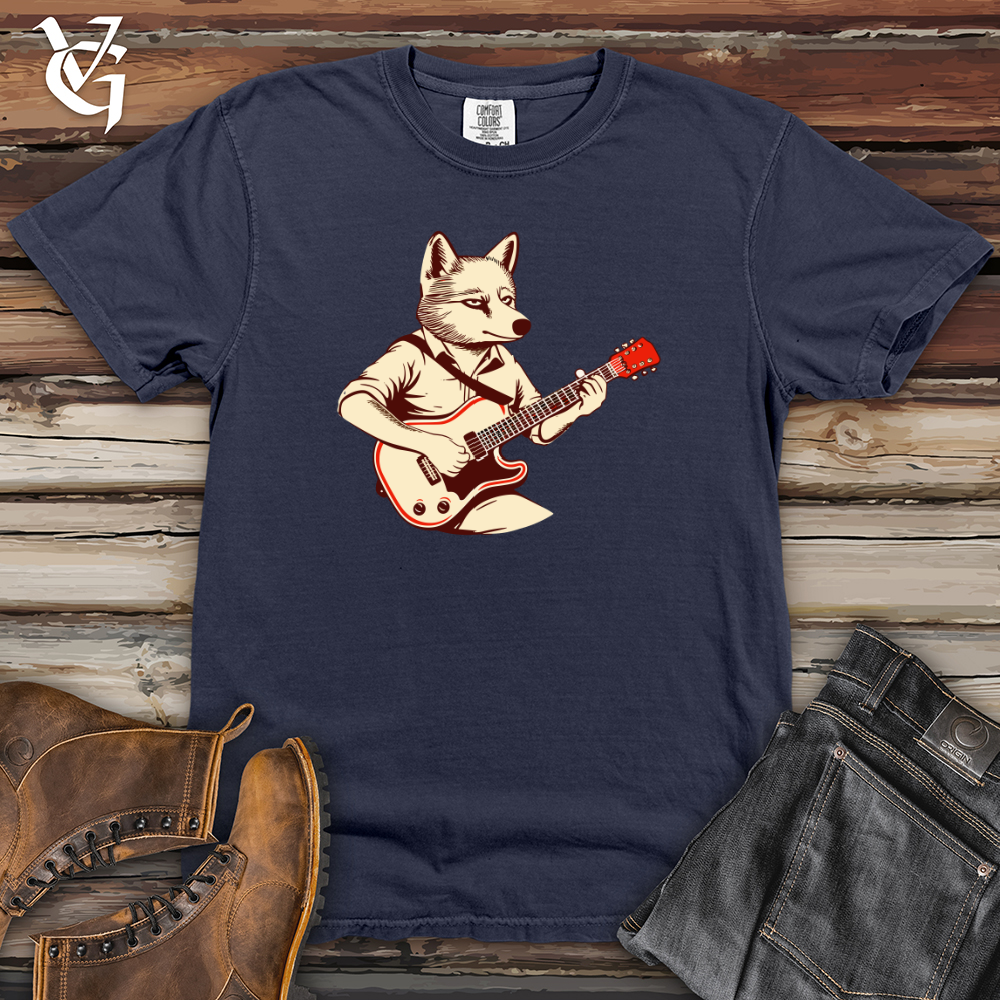 Viking Goods Retro Rhythm Wolf Heavy Cotton Comfort Colors Tee Navy / L