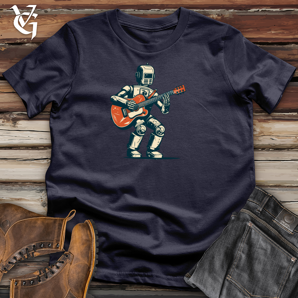 Viking Goods Retro Rockbot Cotton Tee Navy / L