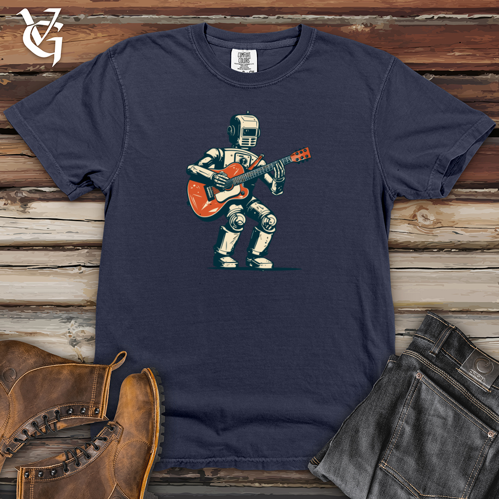 Viking Goods Retro Rockbot Heavy Cotton Comfort Colors Tee Navy / L