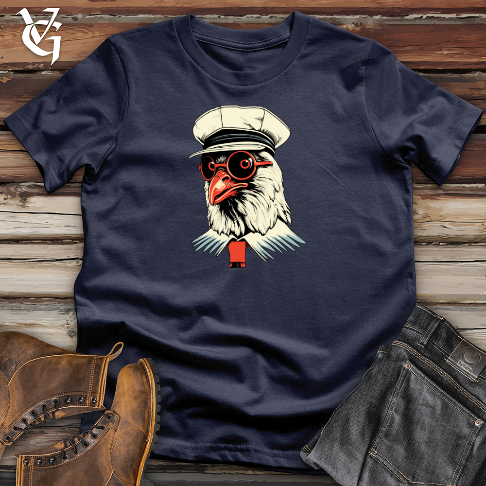 Viking Goods Retro Rooster Referee Softstyle Tee Navy / L