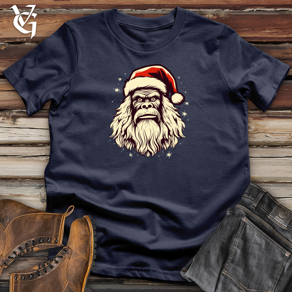 Viking Goods Retro Santa Sasquatch Softstyle Tee Navy / L
