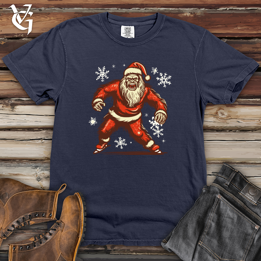 Viking Goods Retro Skating Sasquatch Heavy Cotton Comfort Colors Tee Navy / L