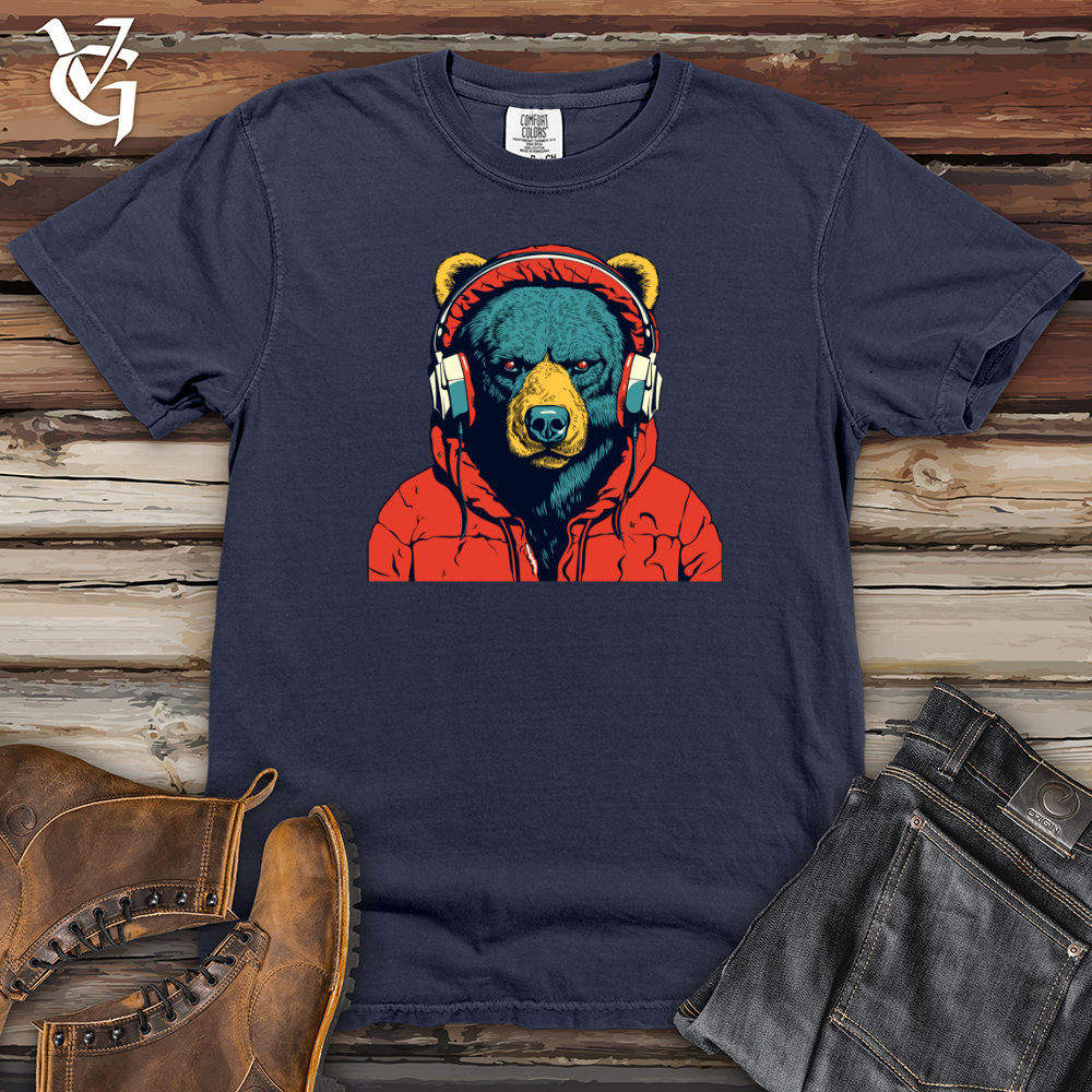 Viking Goods Retro Soundbear Heavy Cotton Comfort Colors Tee Navy / L