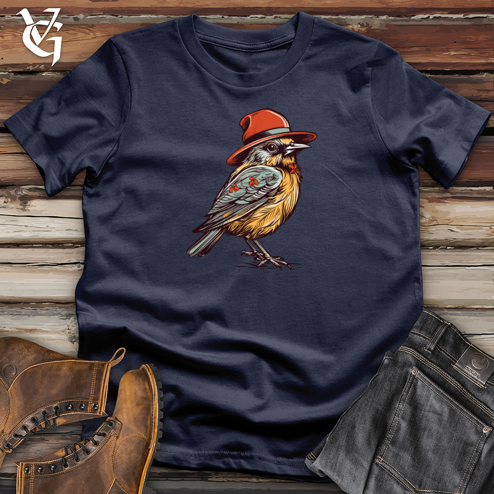 Viking Goods Robin Western Whistle Cowboy Cap Softstyle Tee Navy / L