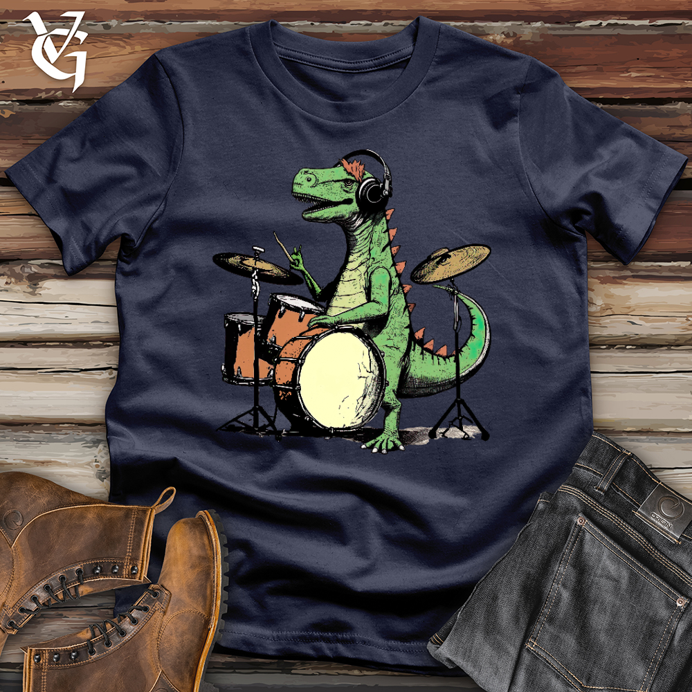 Viking Goods Rock and Roll Dino Softstyle Tee Navy / L