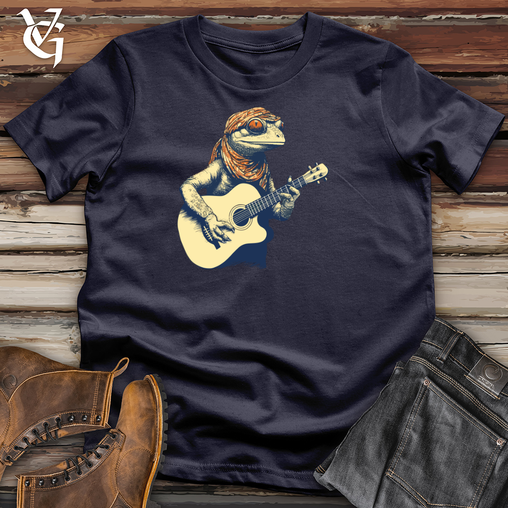 Viking Goods Rockin Reptile Riffs Cotton Tee Navy / L