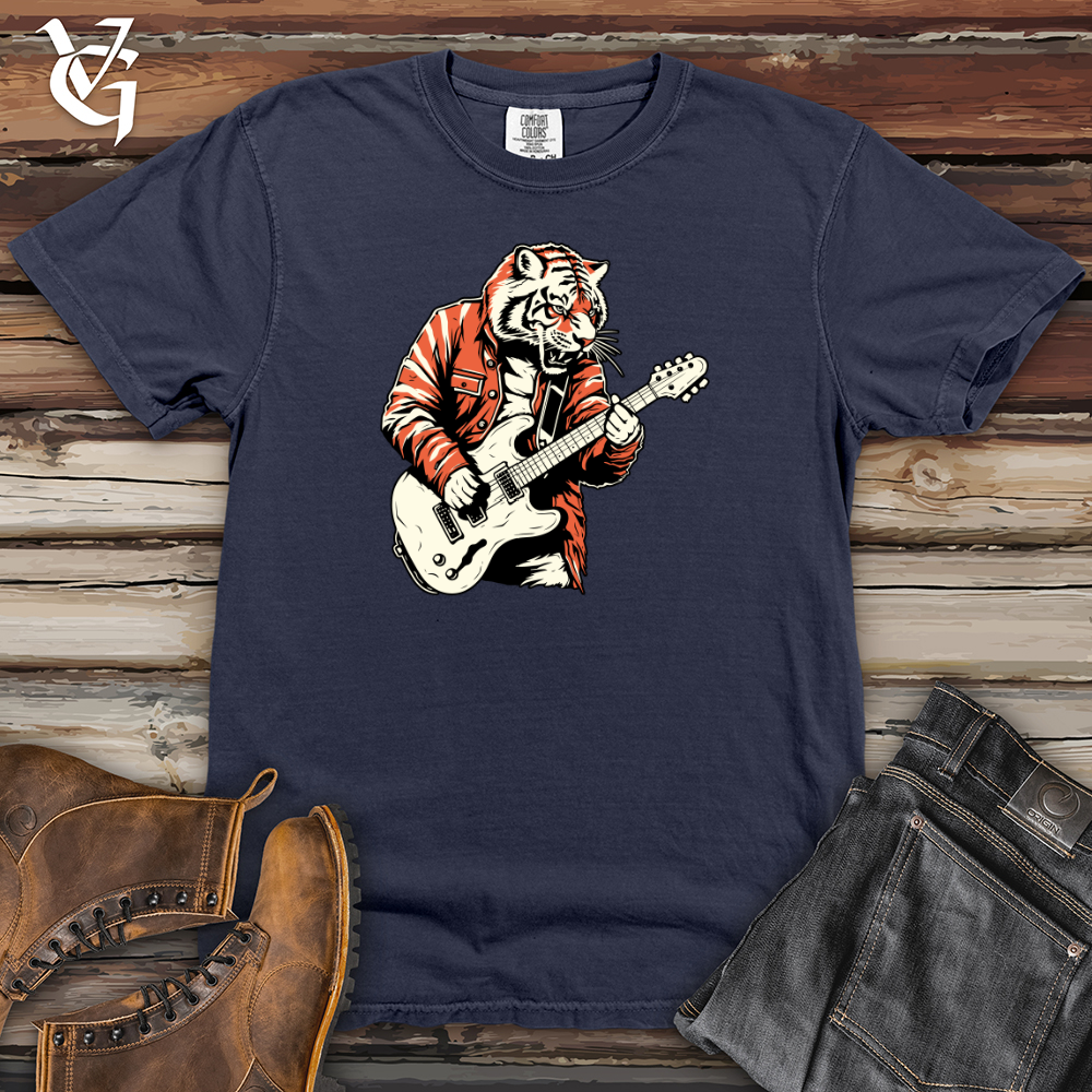 Viking Goods Rockin' Roar Tiger Heavy Cotton Comfort Colors Tee Navy / L