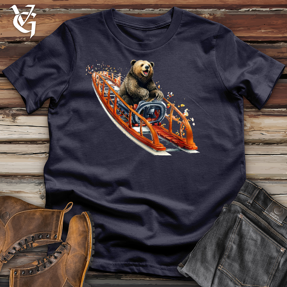 Viking Goods Roller Coaster Bear Cotton Tee Navy / L