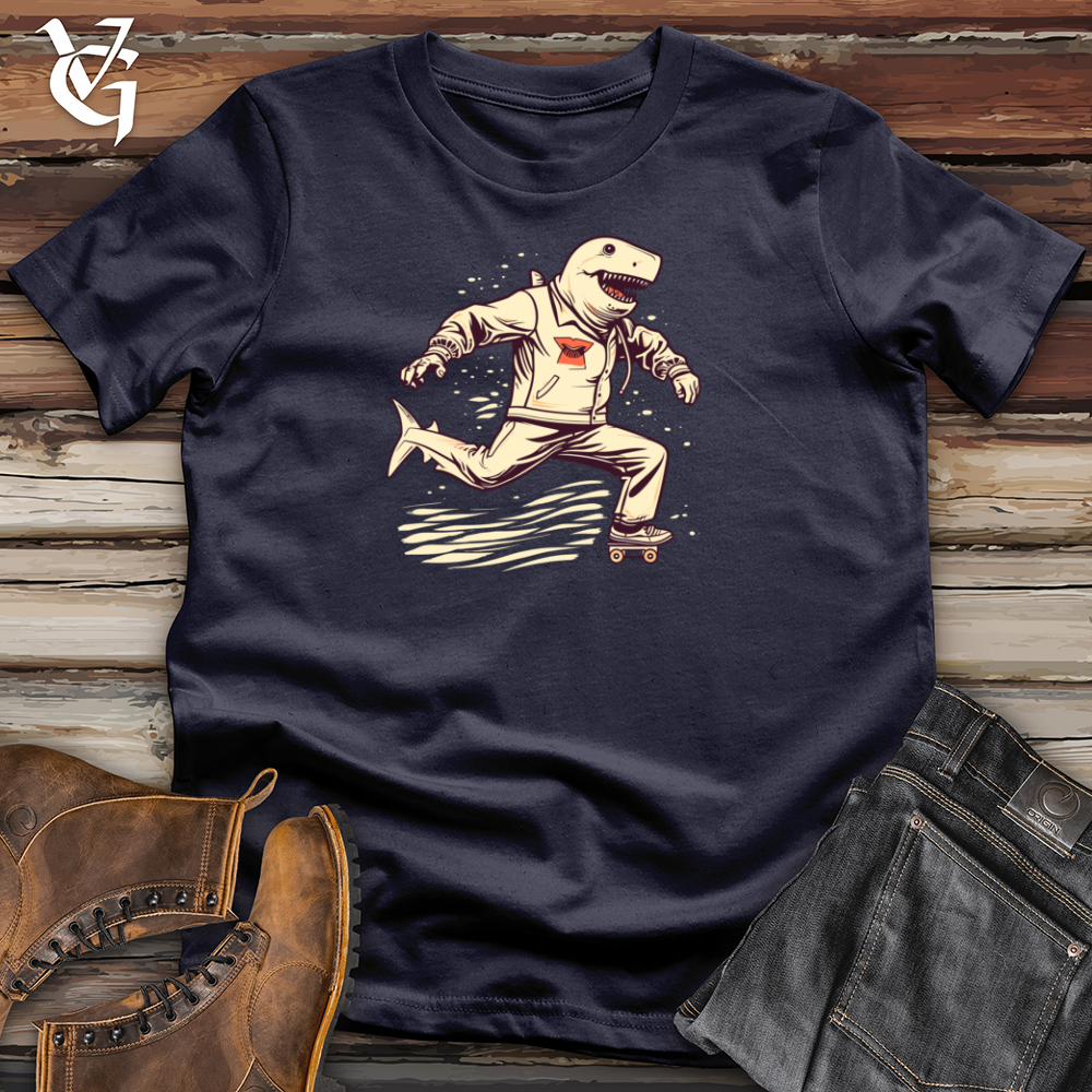 Viking Goods Roller Shark Revival Cotton Tee Navy / L