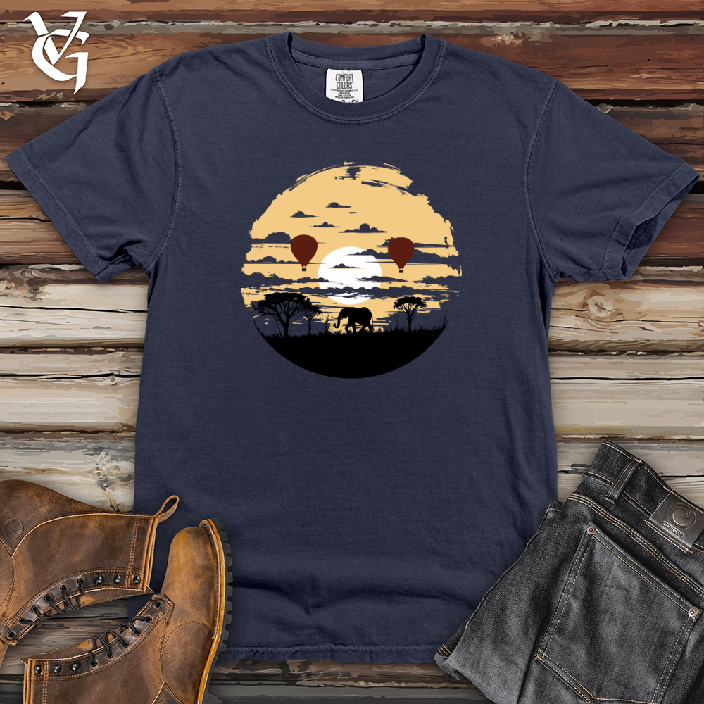 Viking Goods Safari Sunset Serenity Heavy Cotton Comfort Colors Tee Navy / L