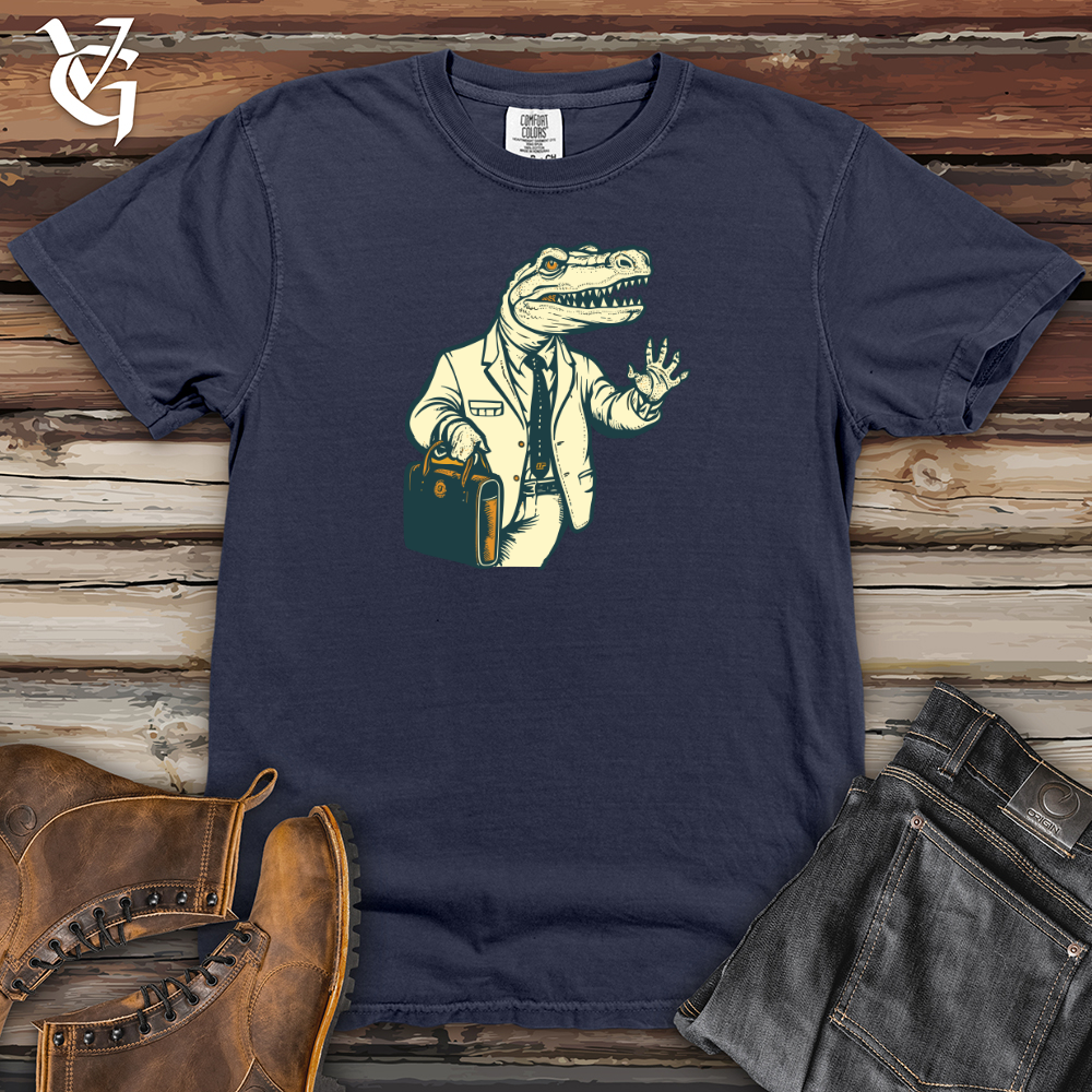 Viking Goods Savvy Gator Heavy Cotton Comfort Colors Tee Navy / L