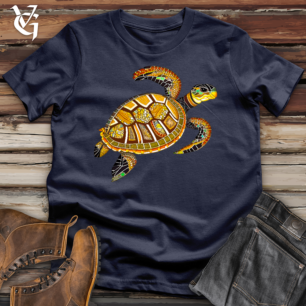 Viking Goods Sea Glass Turtle Softstyle Tee Navy / L