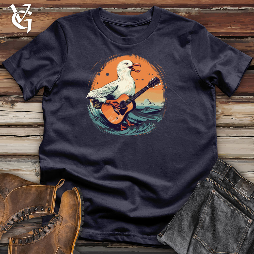 Viking Goods Sea Gull Guitar Serenade 01 Cotton Tee Navy / L