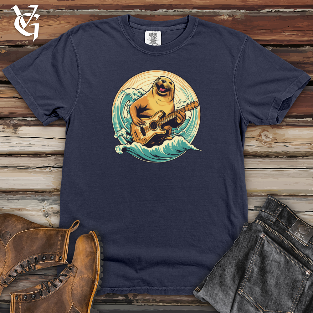 Viking Goods Sealife Soundwave Heavy Cotton Comfort Colors Tee Navy / L