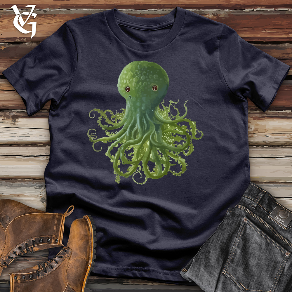 Viking Goods Seaweed Octopus Cotton Tee Navy / L