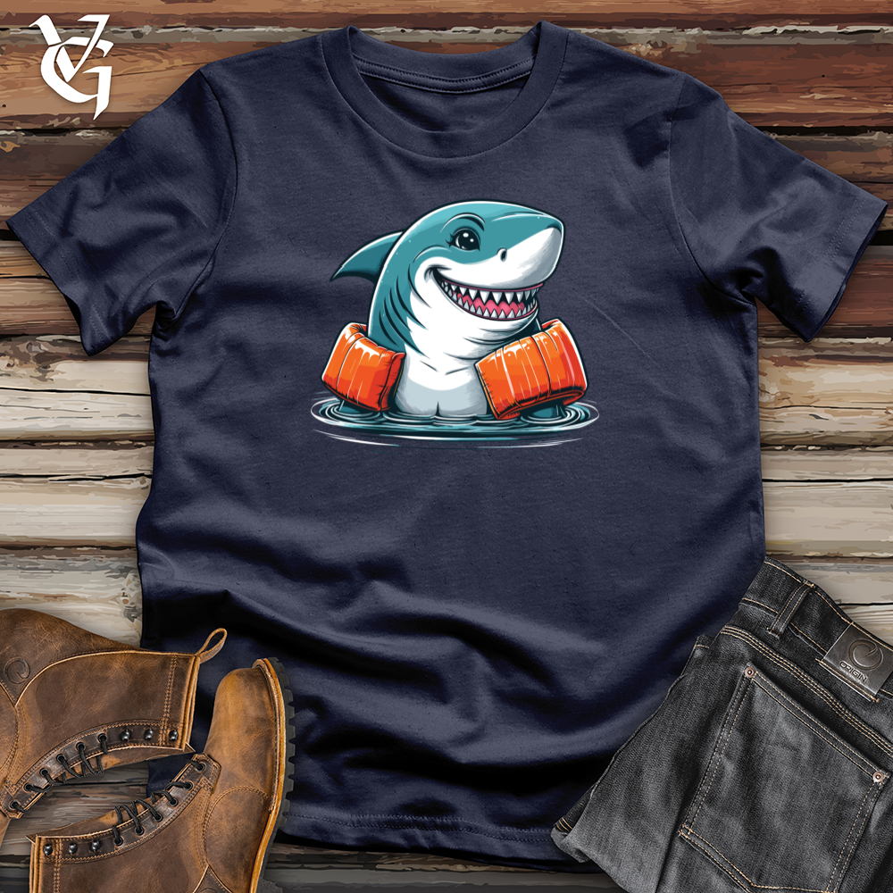 Viking Goods Shark Floaties Softstyle Tee Navy / L
