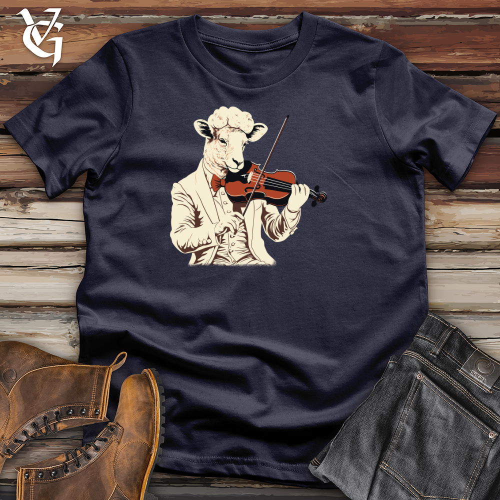 Viking Goods Sheep Violin Virtuoso Cotton Tee Navy / L