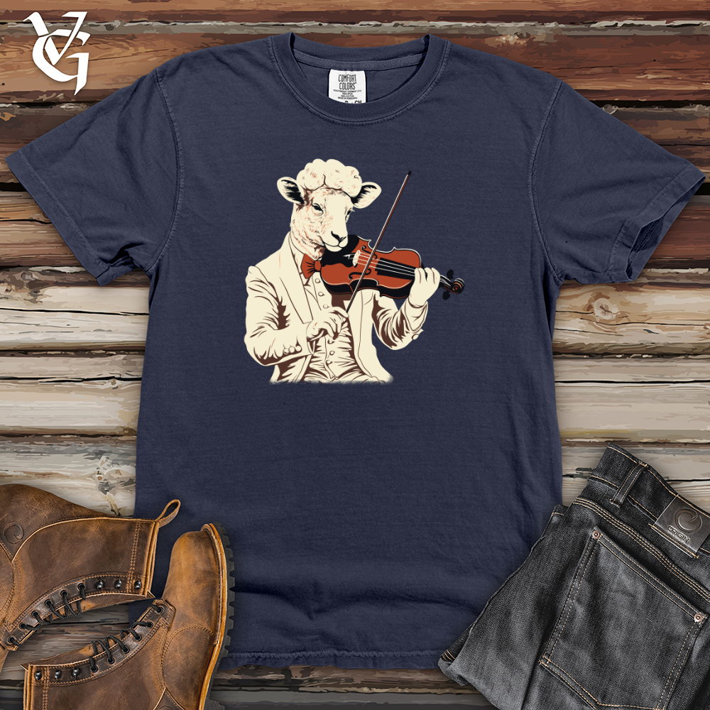Viking Goods Sheep Violin Virtuoso Heavy Cotton Comfort Colors Tee Navy / L