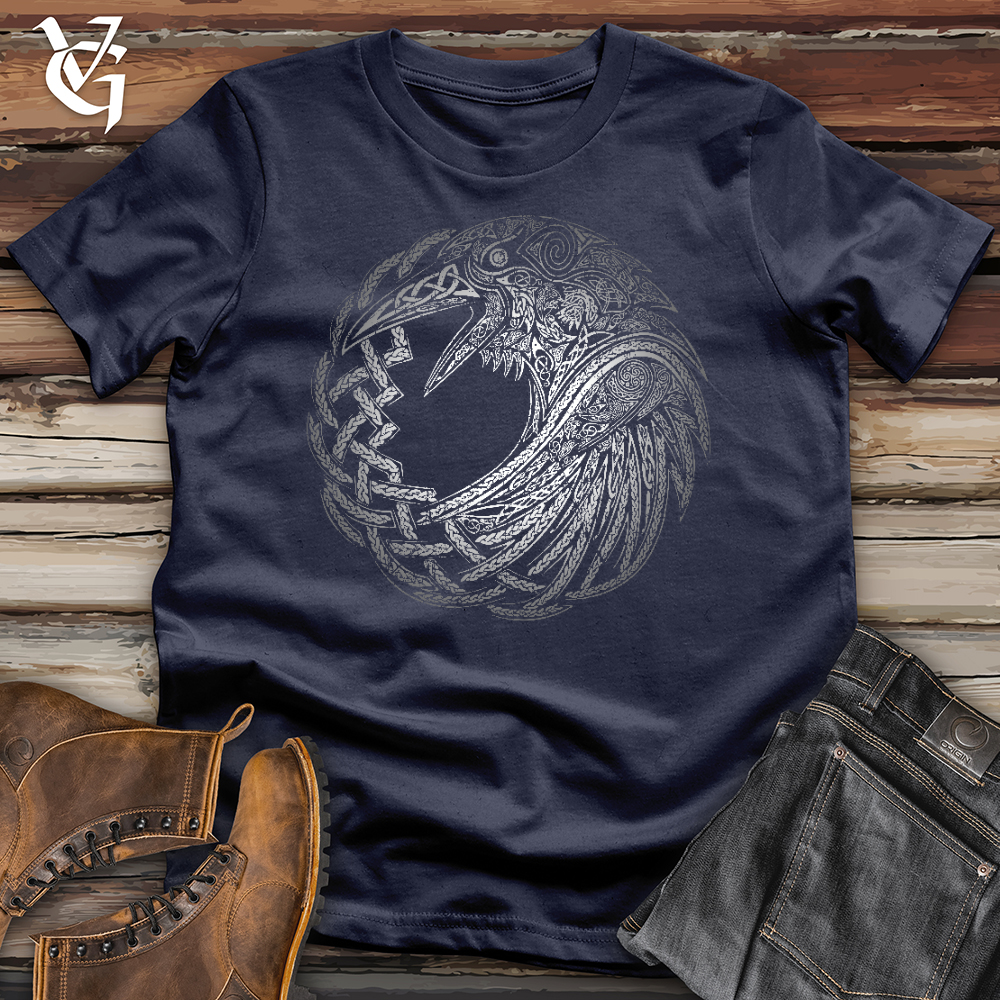 Viking Goods Silver Glass Raven Softstyle Tee Navy / L