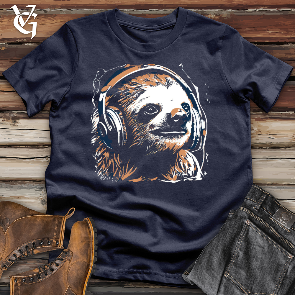 Viking Goods Sloth Studio Chillin Softstyle Tee Navy / L