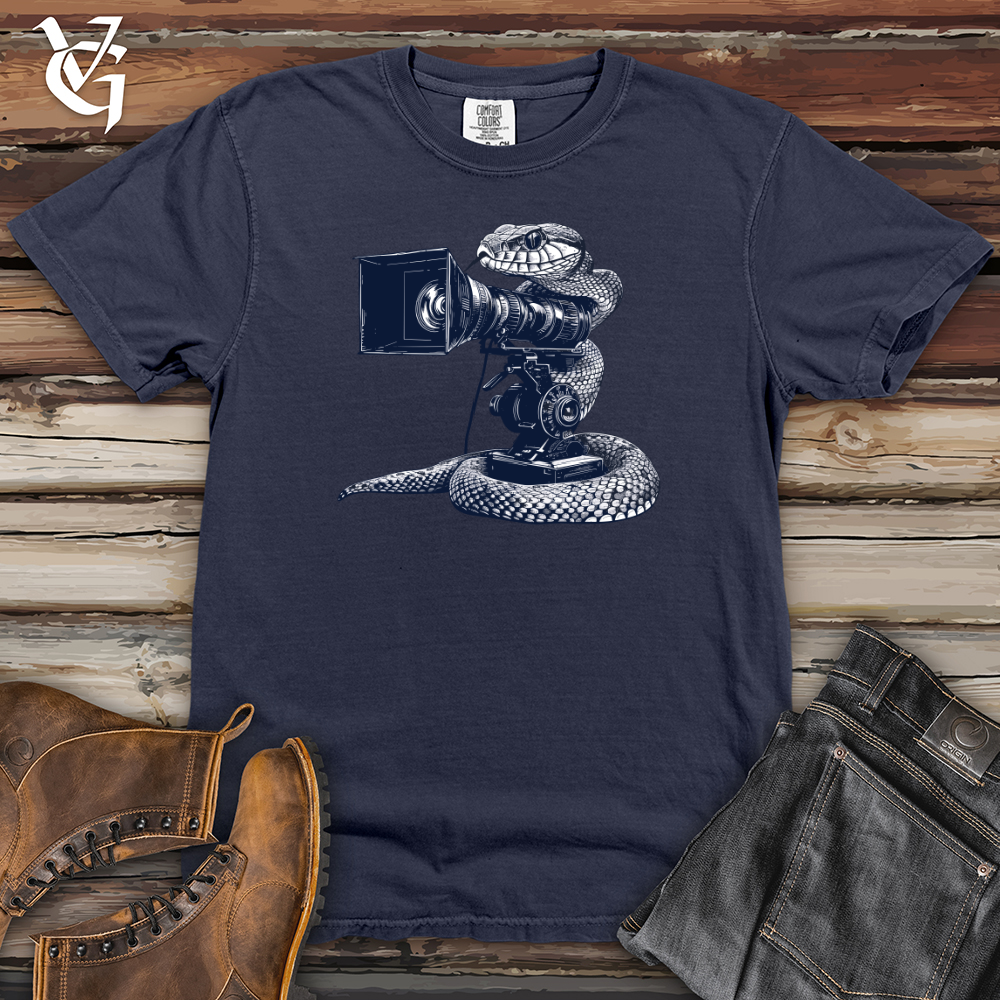Viking Goods Snake Cinematic Shoot Heavy Cotton Comfort Colors Tee Navy / L