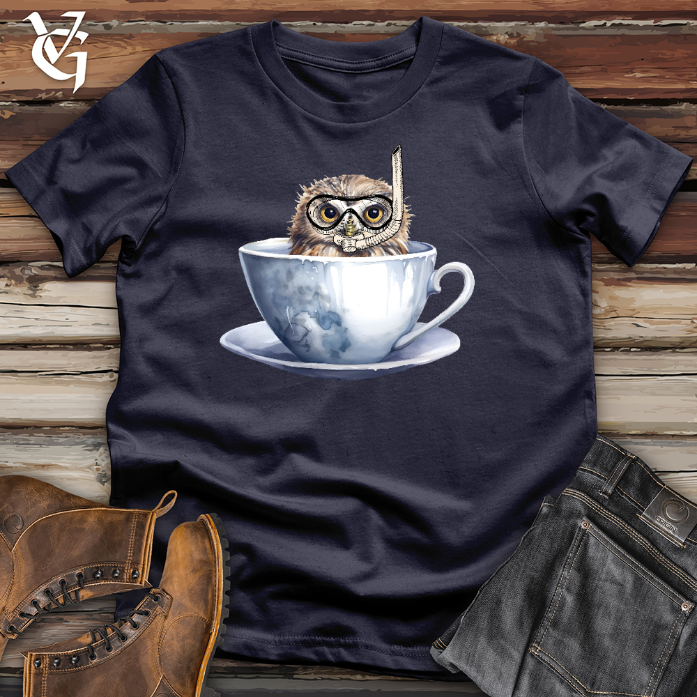 Viking Goods Snorkeling Owl Cotton Tee Navy / L