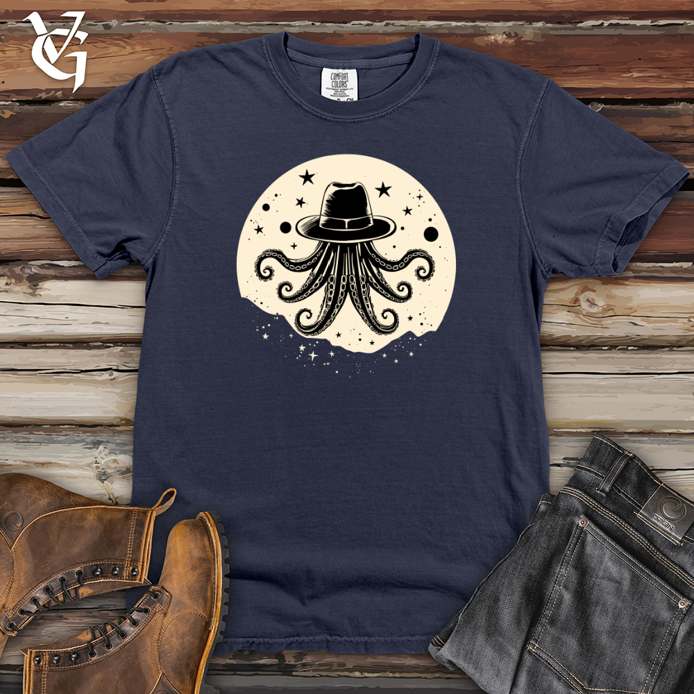 Viking Goods Space Rodeo Octopus Heavy Cotton Comfort Colors Tee Navy / L