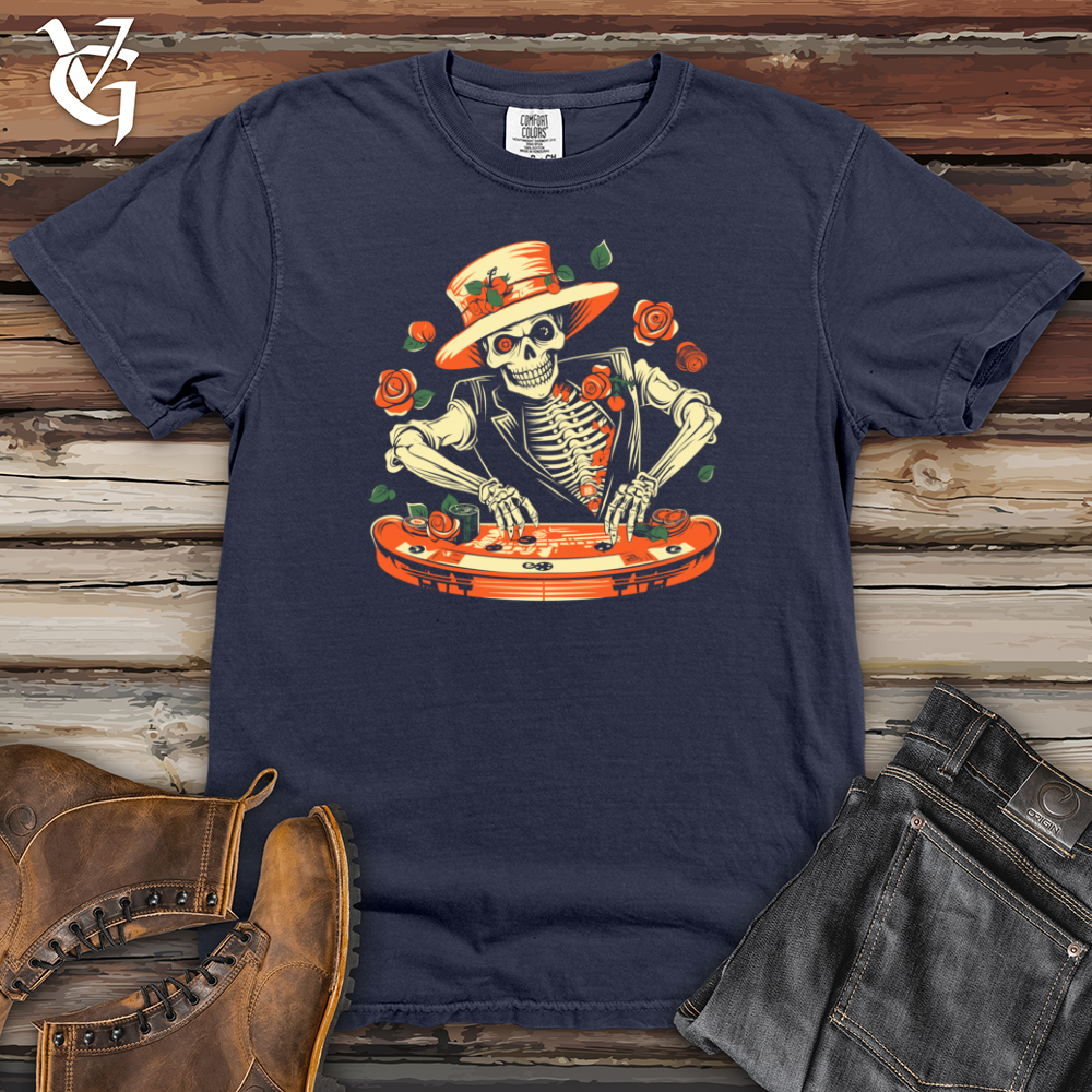 Viking Goods Spooky Peach Roulette Heavy Cotton Comfort Colors Tee Navy / L