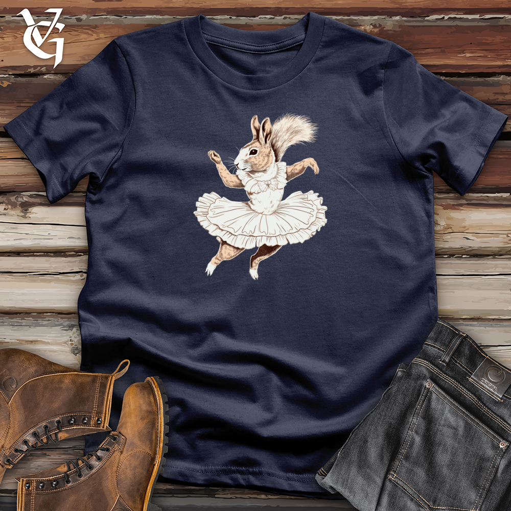Viking Goods Squirrel Ballerina Elegance Softstyle Tee Navy / L